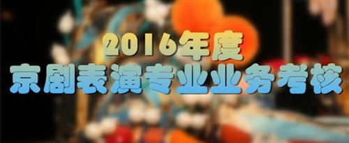 后入美女骚逼白虎国家京剧院2016年度京剧表演专业业务考...